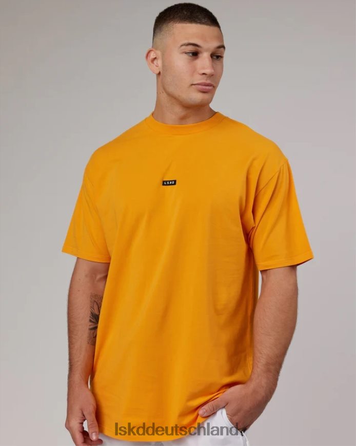 Männer LSKD Grundlegendes FLXCotton-T-Shirt in Übergröße – Butterscotch Bekleidung VD2NLV319