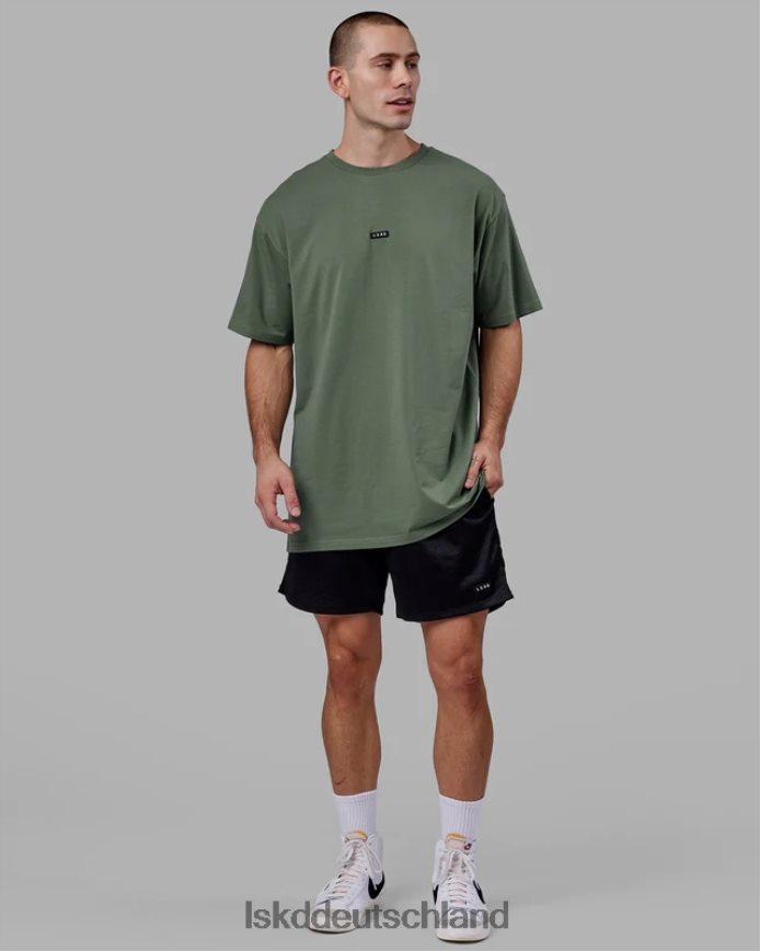 Männer LSKD Grundlegendes FLXCotton-T-Shirt in Übergröße – dunkler Wald Bekleidung VD2NLV246