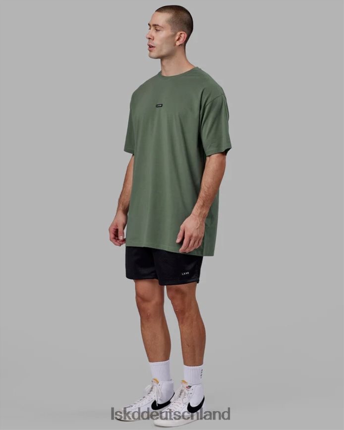 Männer LSKD Grundlegendes FLXCotton-T-Shirt in Übergröße – dunkler Wald Bekleidung VD2NLV246