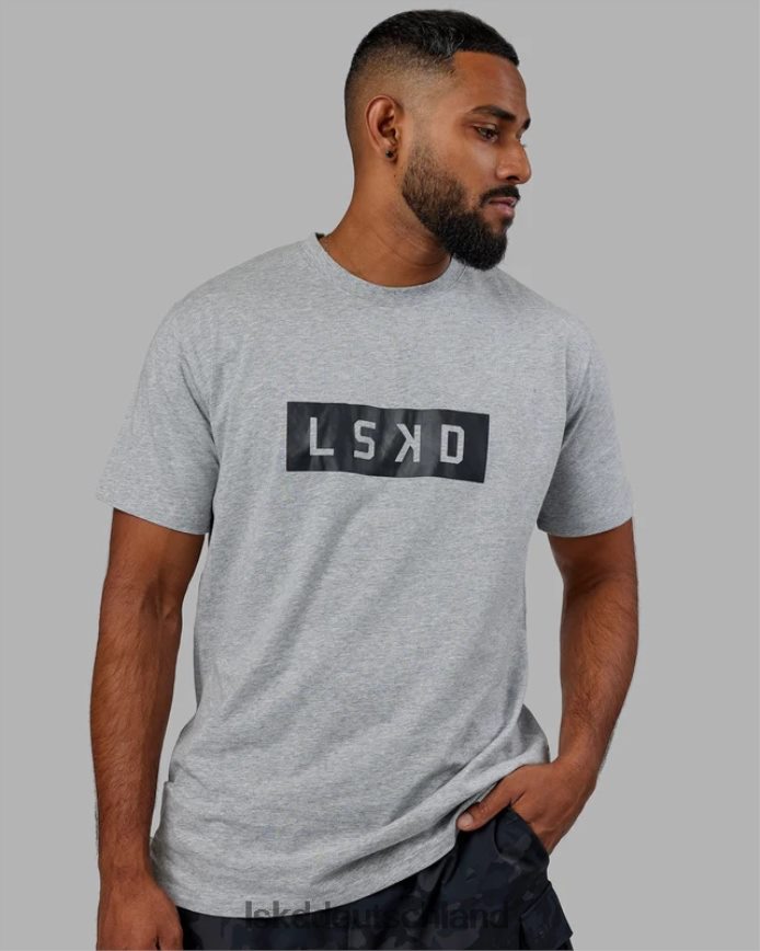 Männer LSKD Kraftvolles T-Shirt aus flxBaumwolle – hellgrau meliert Bekleidung VD2NLV927