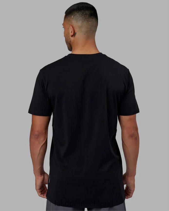 Männer LSKD Kraftvolles T-Shirt aus flxBaumwolle – schwarz-weiß Bekleidung VD2NLV922