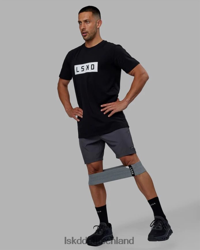 Männer LSKD Kraftvolles T-Shirt aus flxBaumwolle – schwarz-weiß Bekleidung VD2NLV922