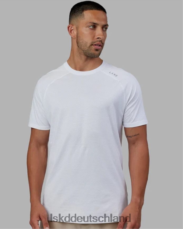 Männer LSKD Perform Vapourflx T-Shirt – weiß meliert Bekleidung VD2NLV931