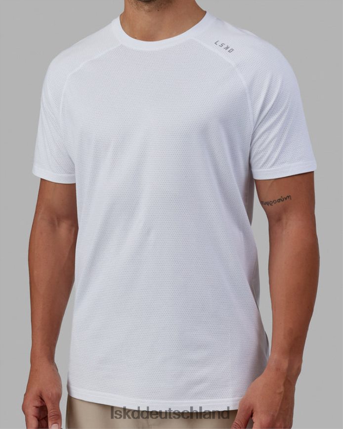 Männer LSKD Perform Vapourflx T-Shirt – weiß meliert Bekleidung VD2NLV931