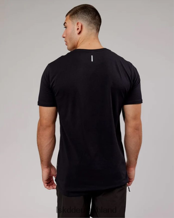 Männer LSKD Power Flxdry T-Shirt – schwarz-weiß Bekleidung VD2NLV930