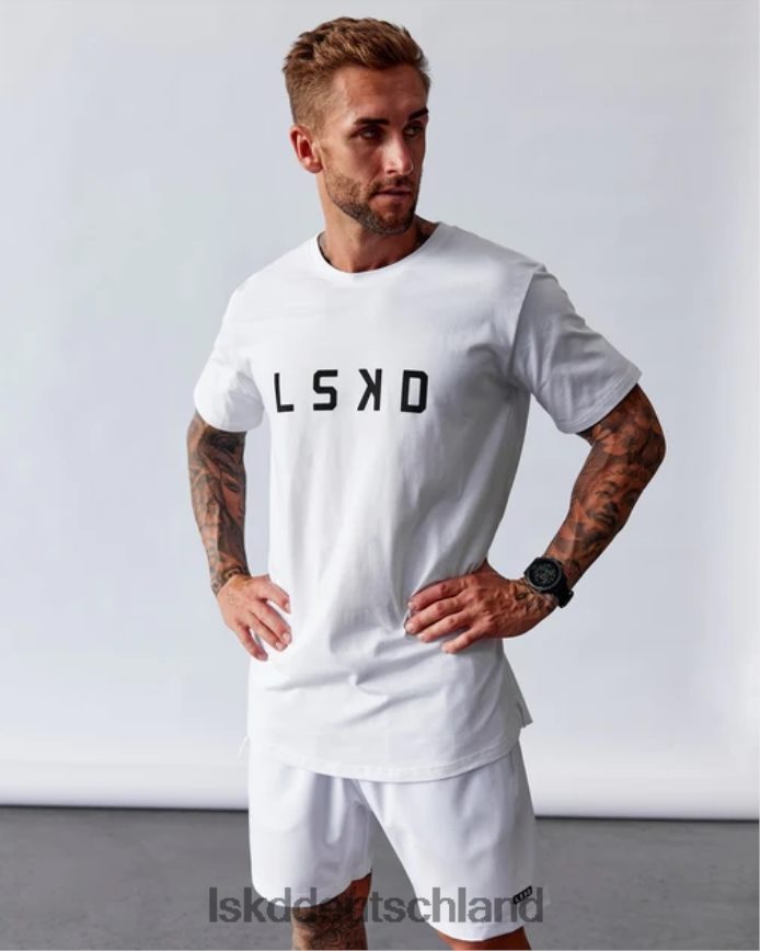Männer LSKD Power flxdry T-Shirt - weiß-schwarz Bekleidung VD2NLV981