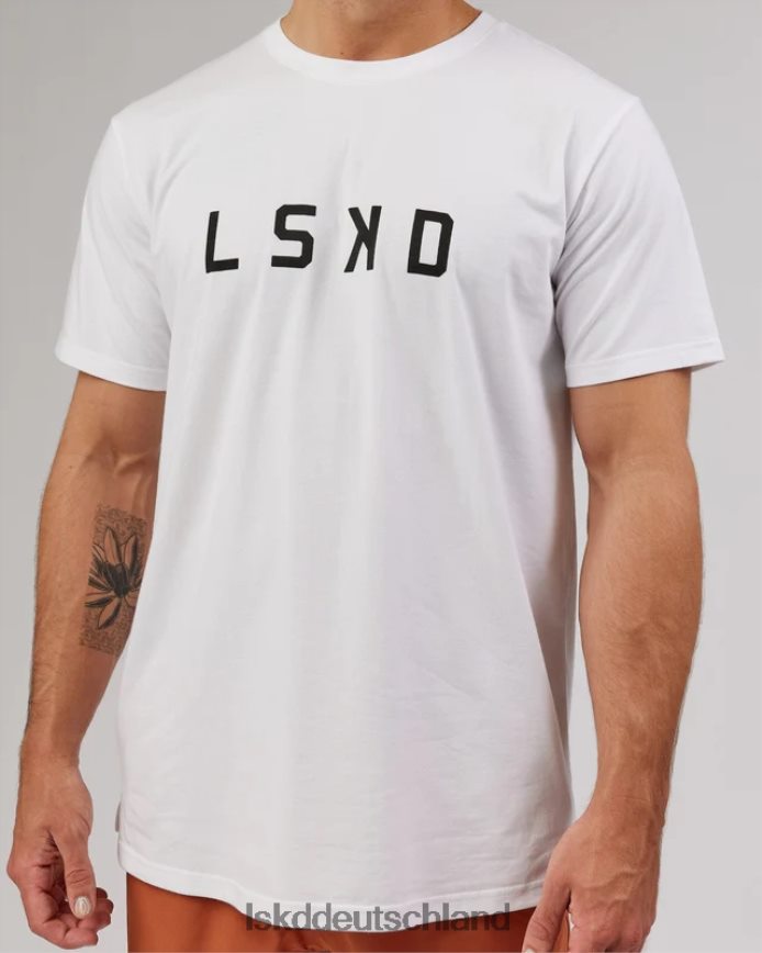 Männer LSKD Power flxdry T-Shirt - weiß-schwarz Bekleidung VD2NLV981
