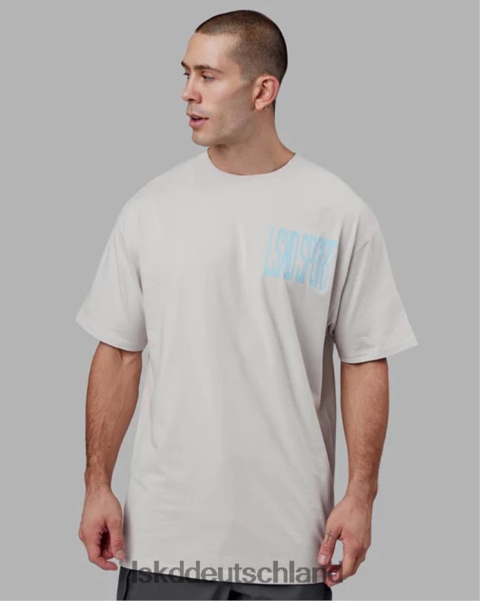 Männer LSKD Proximity Long Line Oversize-T-Shirt – Mondgestein Bekleidung VD2NLV934