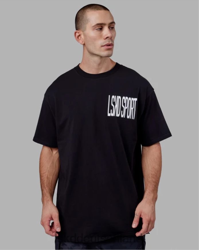 Männer LSKD Proximity Long Line Oversize-T-Shirt – Schwarz Bekleidung VD2NLV929