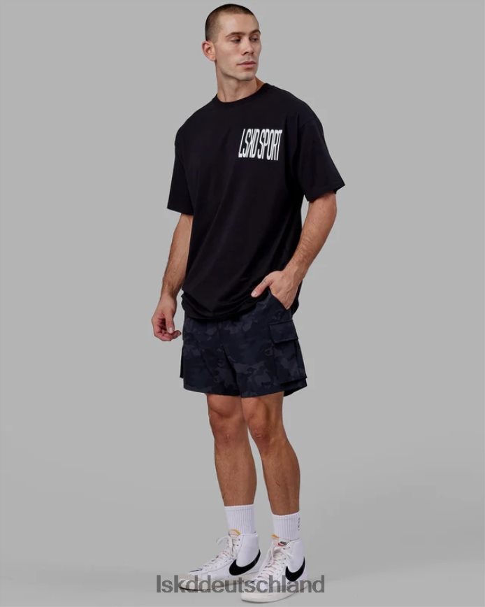 Männer LSKD Proximity Long Line Oversize-T-Shirt – Schwarz Bekleidung VD2NLV929