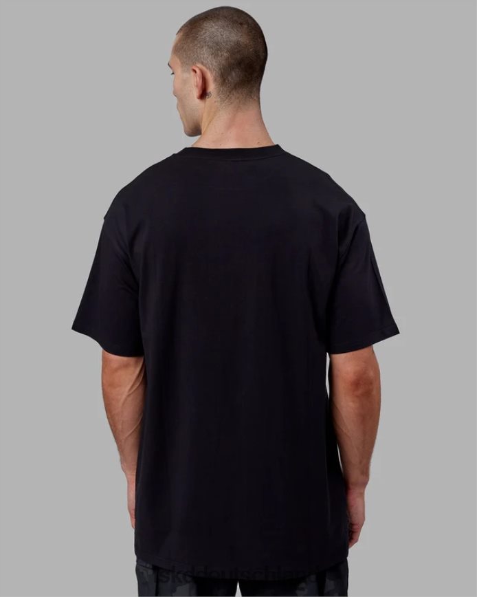 Männer LSKD Proximity Long Line Oversize-T-Shirt – Schwarz Bekleidung VD2NLV929