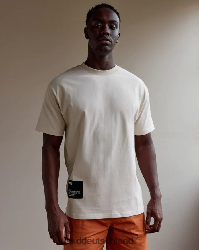 Männer LSKD R&D-Schwergewichts-Oversize-T-Shirt – Schieferbeige Bekleidung VD2NLV958