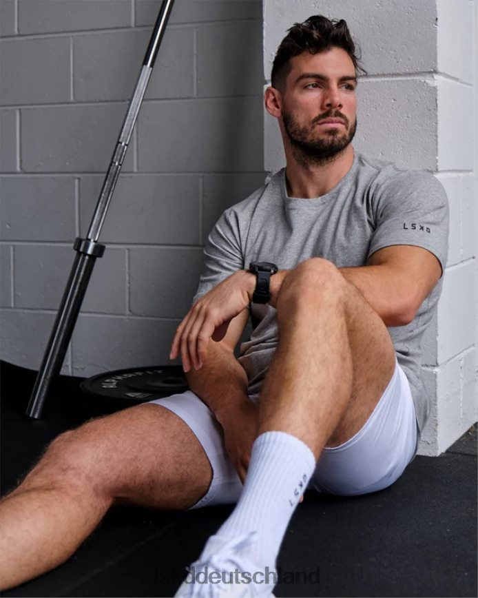 Männer LSKD Rival FLXCotton Training Fit T-Shirt – Hellgrau meliert Bekleidung VD2NLV956