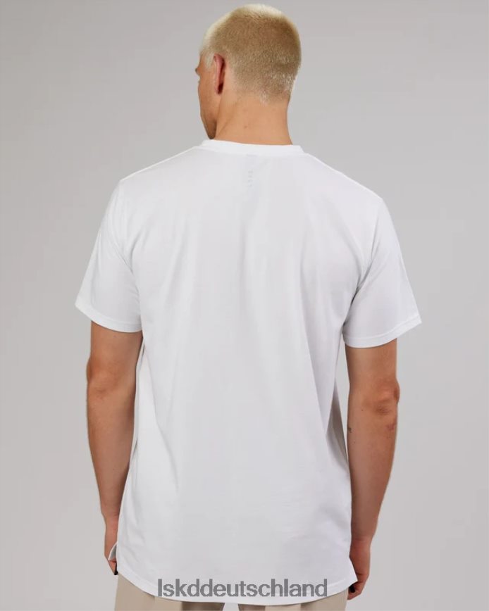 Männer LSKD Strength Flxdry Performance T-Shirt – Weiß-Taupe Bekleidung VD2NLV982