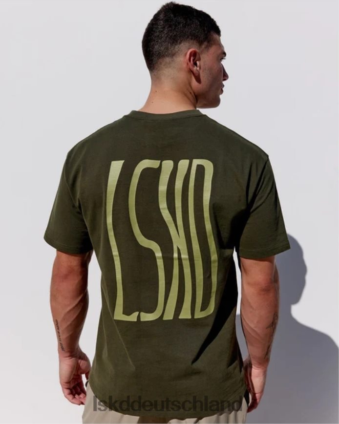 Männer LSKD Welliges, schweres T-Shirt in Übergröße – Waldnacht Bekleidung VD2NLV916