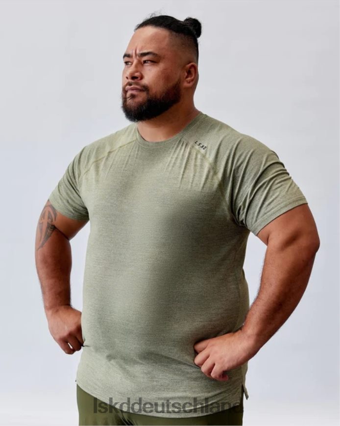 Männer LSKD perform vapourflx tee – olive marl Bekleidung VD2NLV971