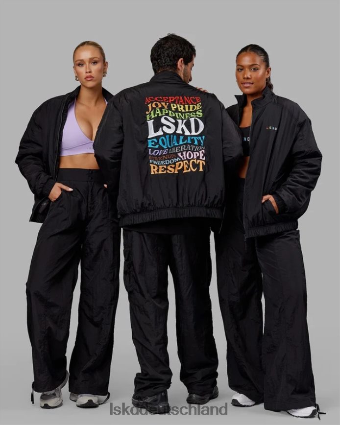 unisex LSKD Amplify Bomberjacke – Schwarz Bekleidung VD2NLV494