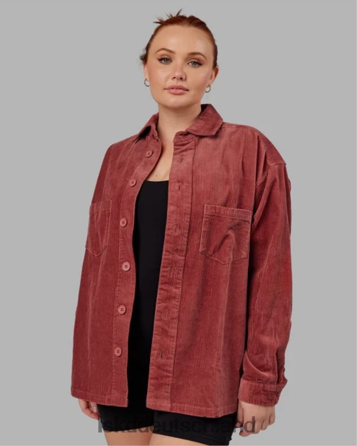 unisex LSKD Kultige Cord-Hemdjacke – Marsala Bekleidung VD2NLV491