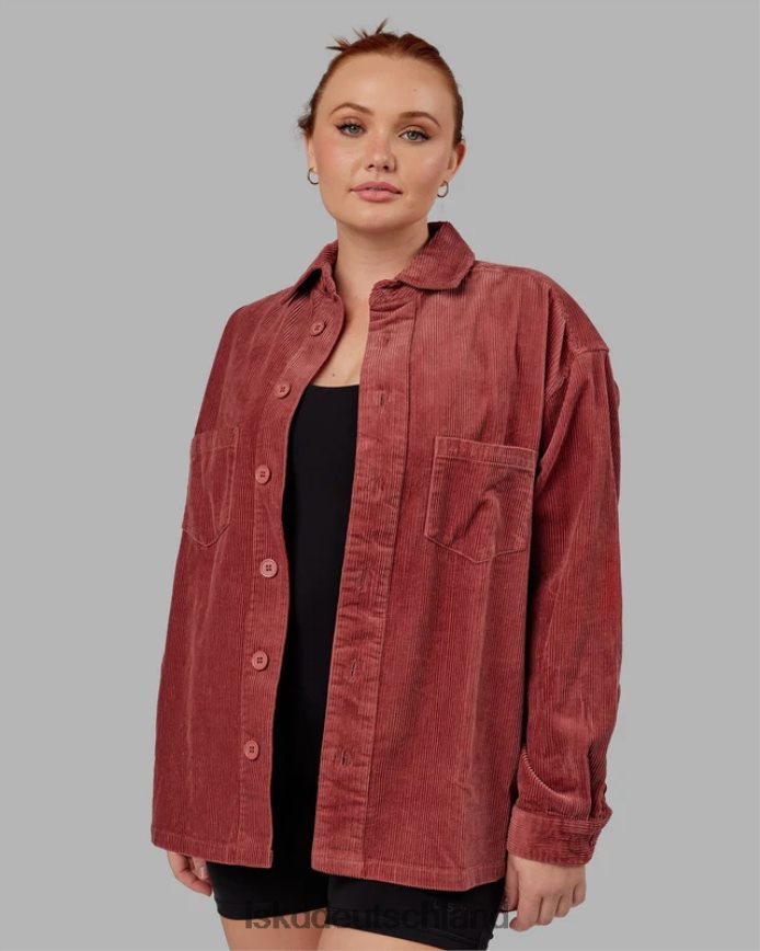 unisex LSKD Kultige Cord-Hemdjacke – Marsala Bekleidung VD2NLV491