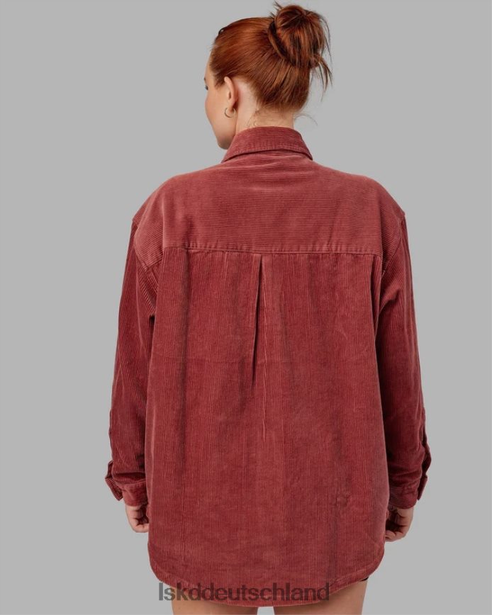 unisex LSKD Kultige Cord-Hemdjacke – Marsala Bekleidung VD2NLV491