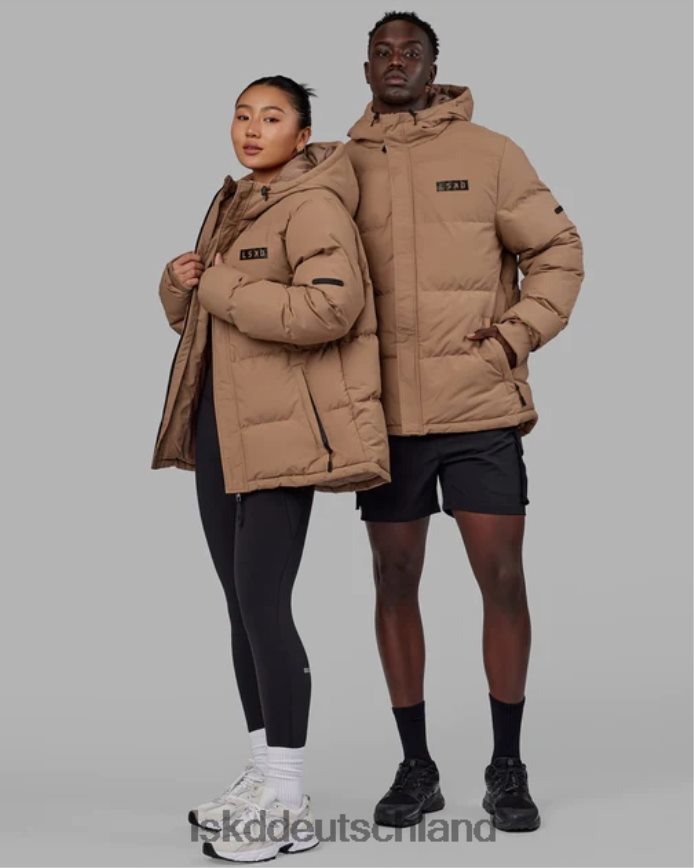 unisex LSKD geröstete Pufferjacke in Übergröße 23 – rohes Umbra Bekleidung VD2NLV486