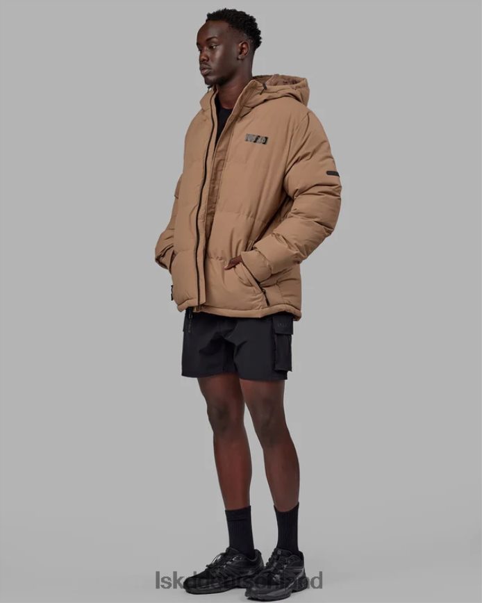 unisex LSKD geröstete Pufferjacke in Übergröße 23 – rohes Umbra Bekleidung VD2NLV486