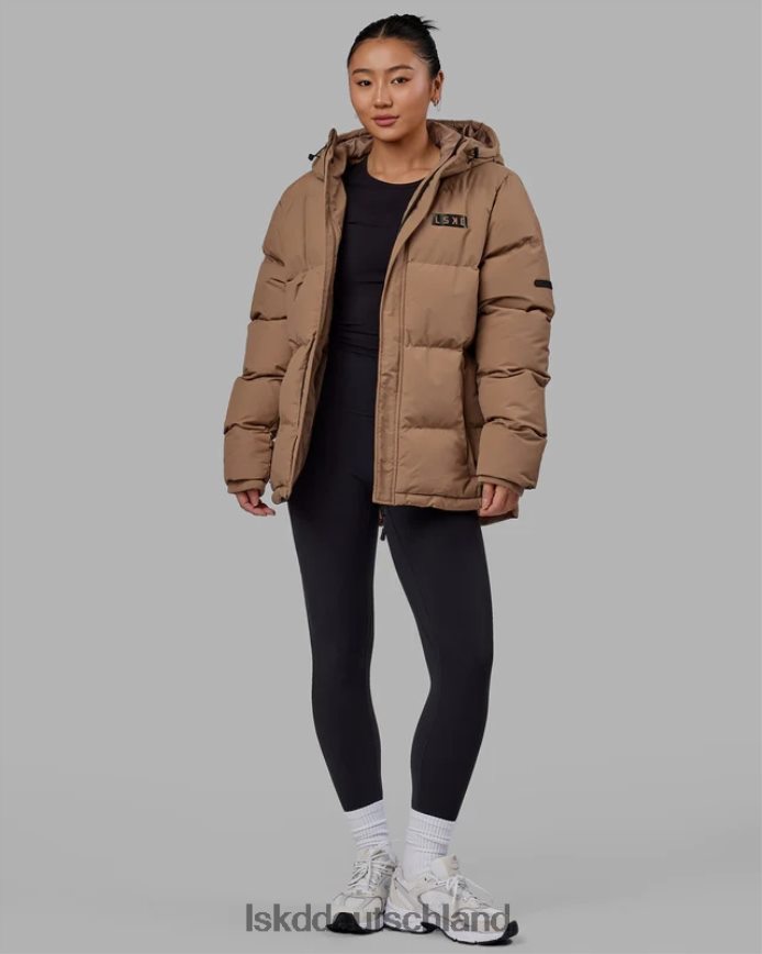 unisex LSKD geröstete Pufferjacke in Übergröße 23 – rohes Umbra Bekleidung VD2NLV486