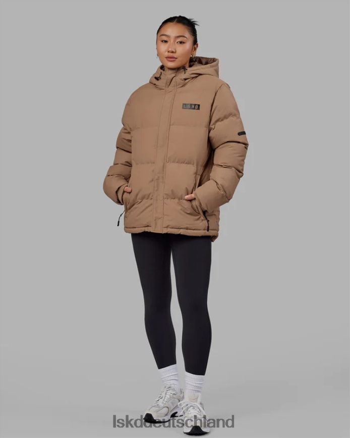 unisex LSKD geröstete Pufferjacke in Übergröße 23 – rohes Umbra Bekleidung VD2NLV486