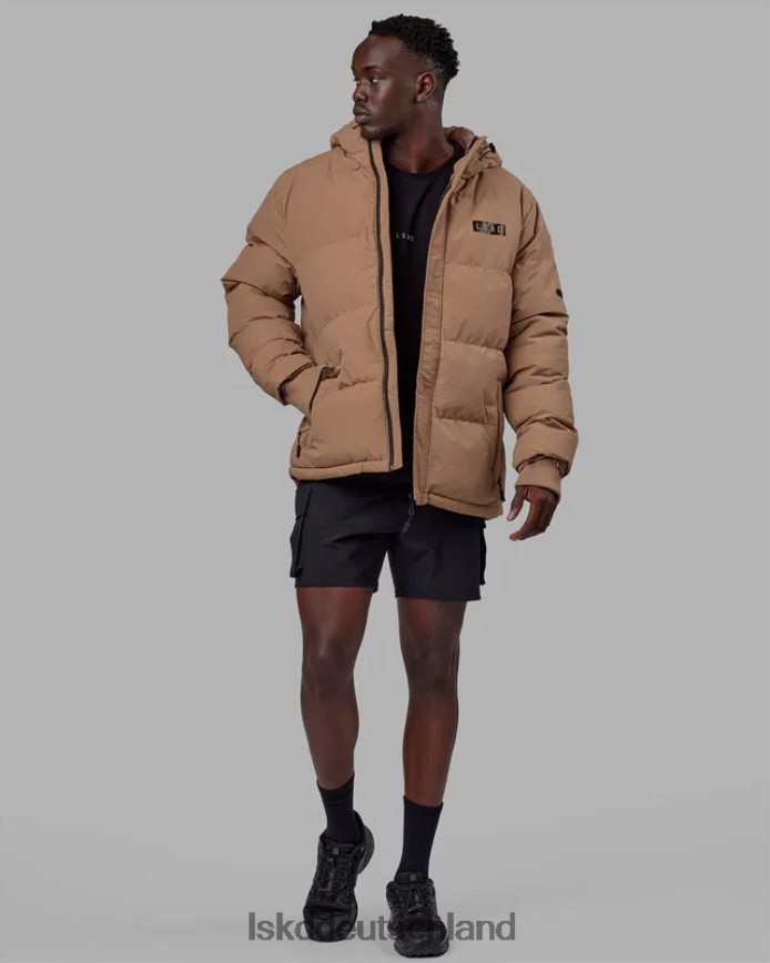 unisex LSKD geröstete Pufferjacke in Übergröße 23 – rohes Umbra Bekleidung VD2NLV486