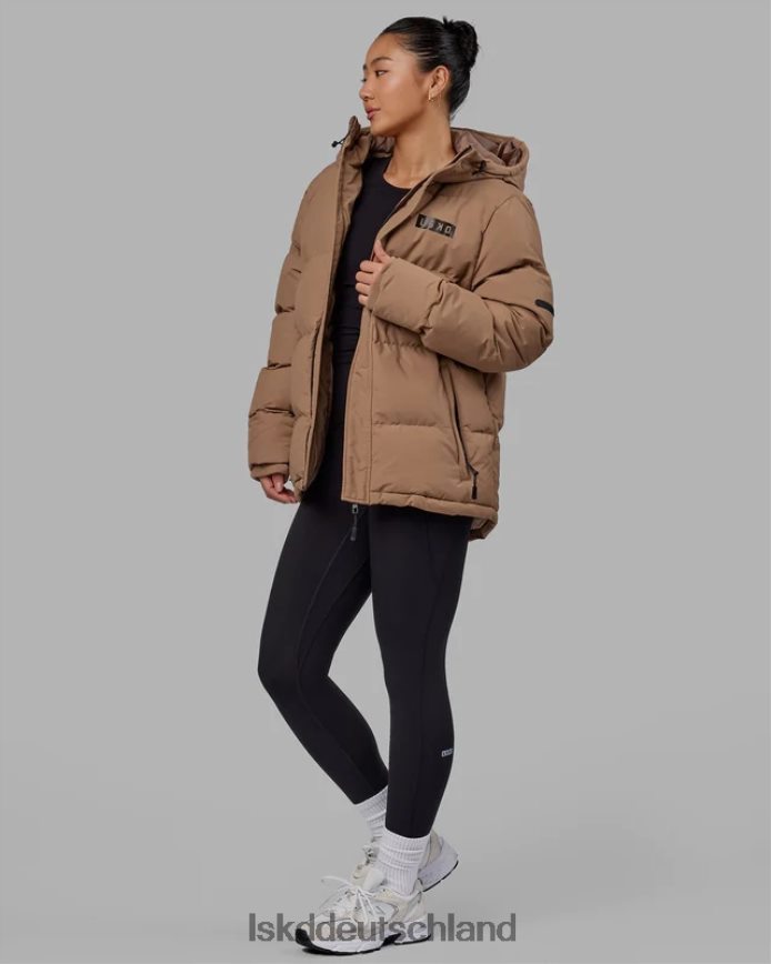 unisex LSKD geröstete Pufferjacke in Übergröße 23 – rohes Umbra Bekleidung VD2NLV486