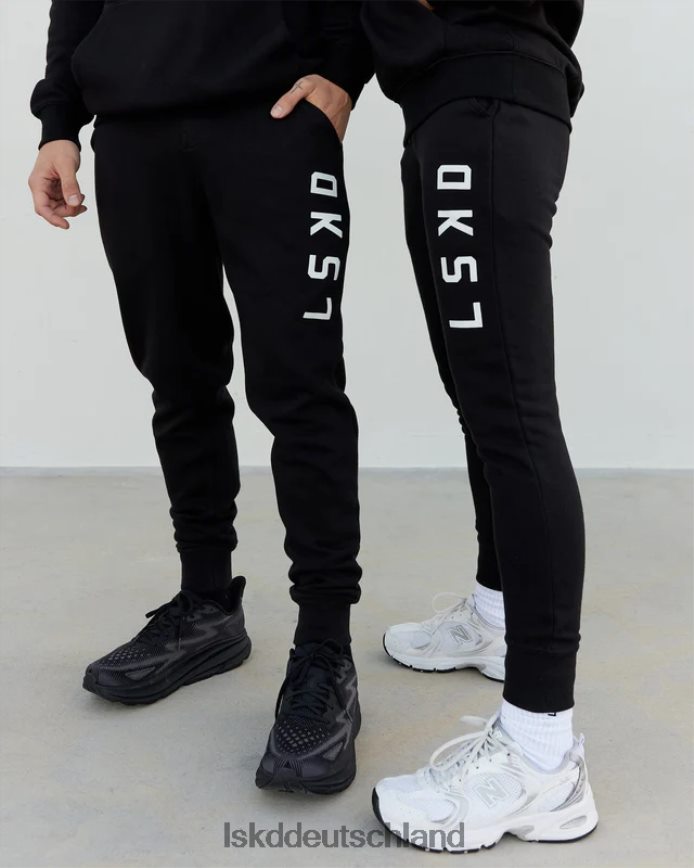 unisex LSKD Strukturjogger - schwarz-weiß Bekleidung VD2NLV736
