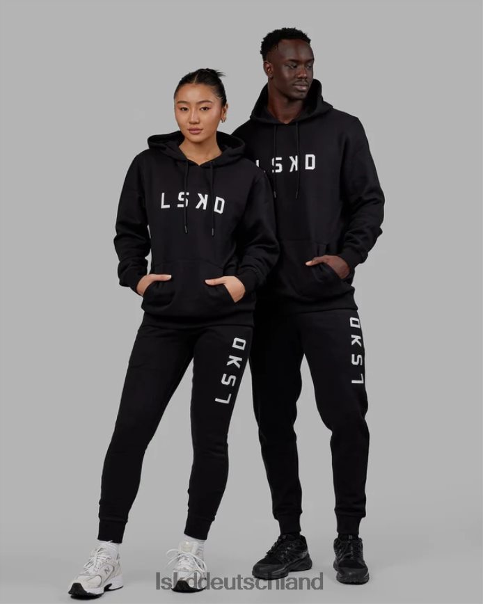 unisex LSKD Strukturjogger - schwarz-weiß Bekleidung VD2NLV736