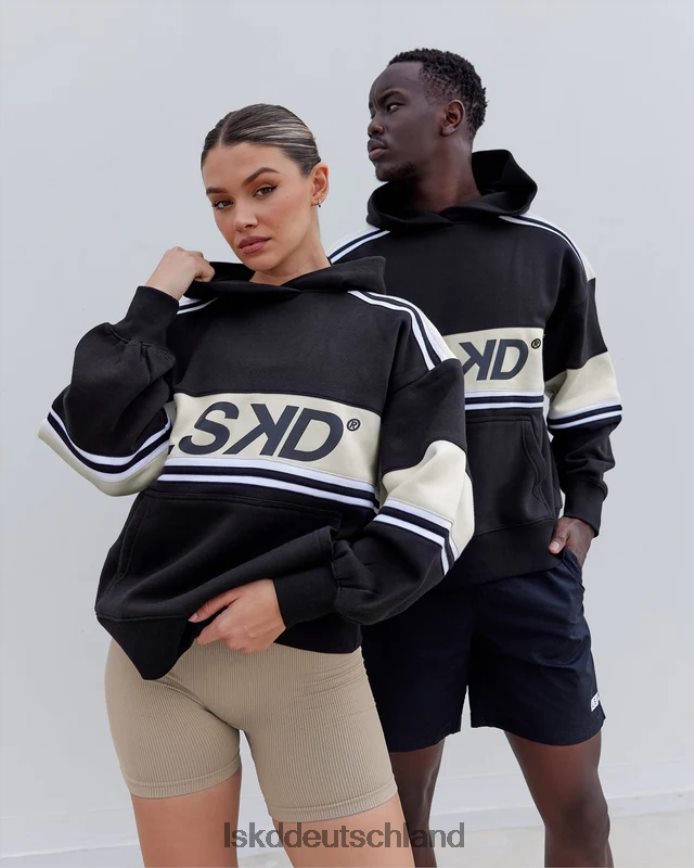 unisex LSKD A-Team Kapuzenpullover in Übergröße – Black-Bone Bekleidung VD2NLV388