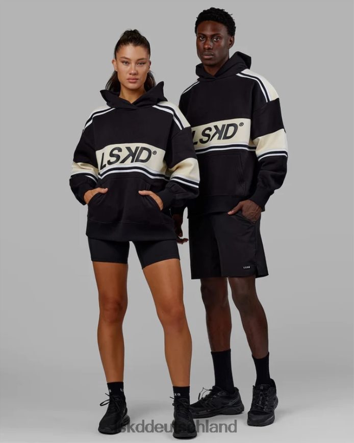 unisex LSKD A-Team Kapuzenpullover in Übergröße – Black-Bone Bekleidung VD2NLV388