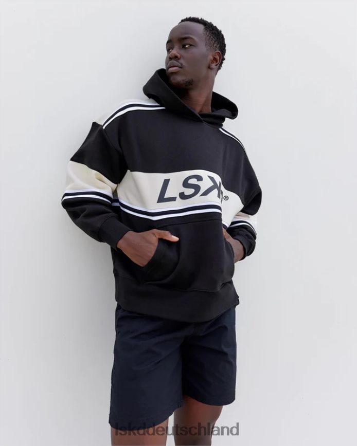 unisex LSKD A-Team Kapuzenpullover in Übergröße – Black-Bone Bekleidung VD2NLV388