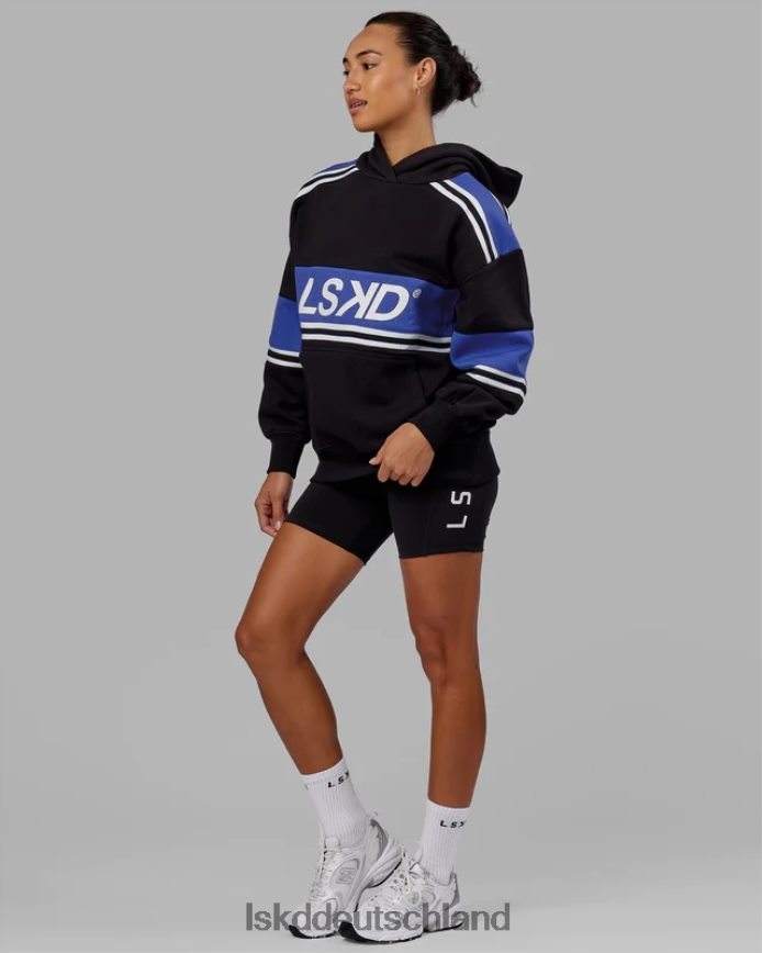 unisex LSKD A-Team Kapuzenpullover in Übergröße – Black-Power-Kobalt Bekleidung VD2NLV456