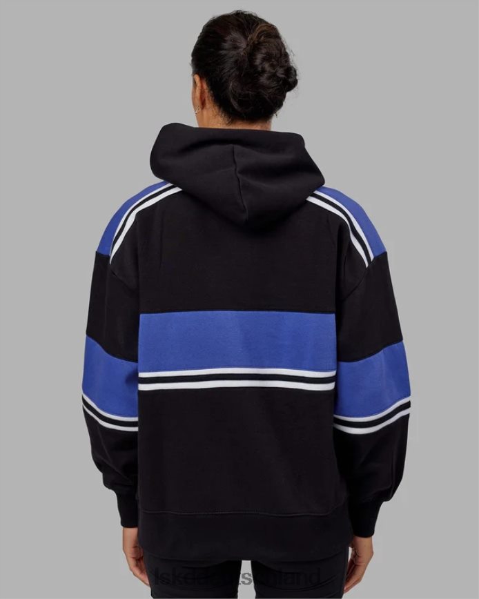 unisex LSKD A-Team Kapuzenpullover in Übergröße – Black-Power-Kobalt Bekleidung VD2NLV456