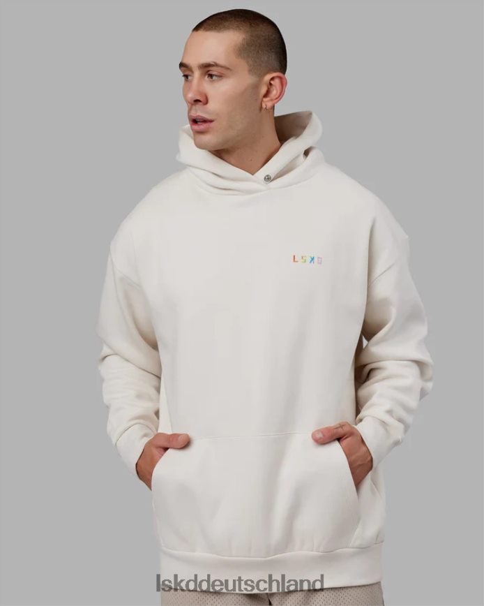 unisex LSKD Amplify Kapuzenpullover in Übergröße – Pride-Off-Weiß Bekleidung VD2NLV440