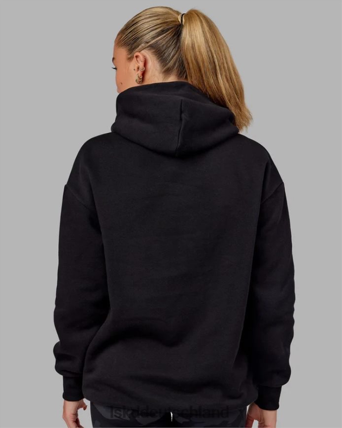 unisex LSKD Basic Kapuzenpullover in Übergröße – Schwarz Bekleidung VD2NLV433