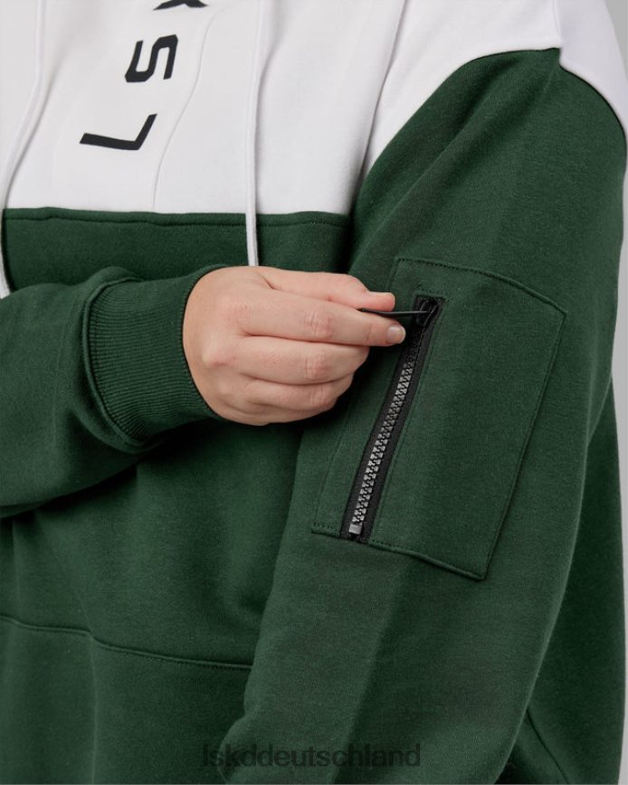 unisex LSKD Contra Hoodie Oversize - Pineneedle-White Bekleidung VD2NLV393