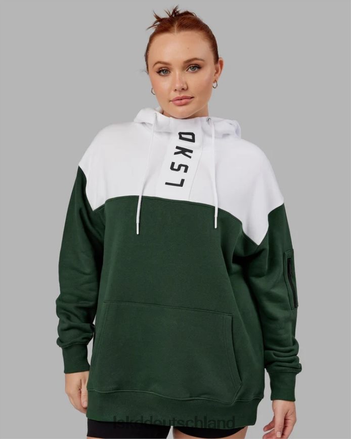 unisex LSKD Contra Hoodie Oversize - Pineneedle-White Bekleidung VD2NLV393