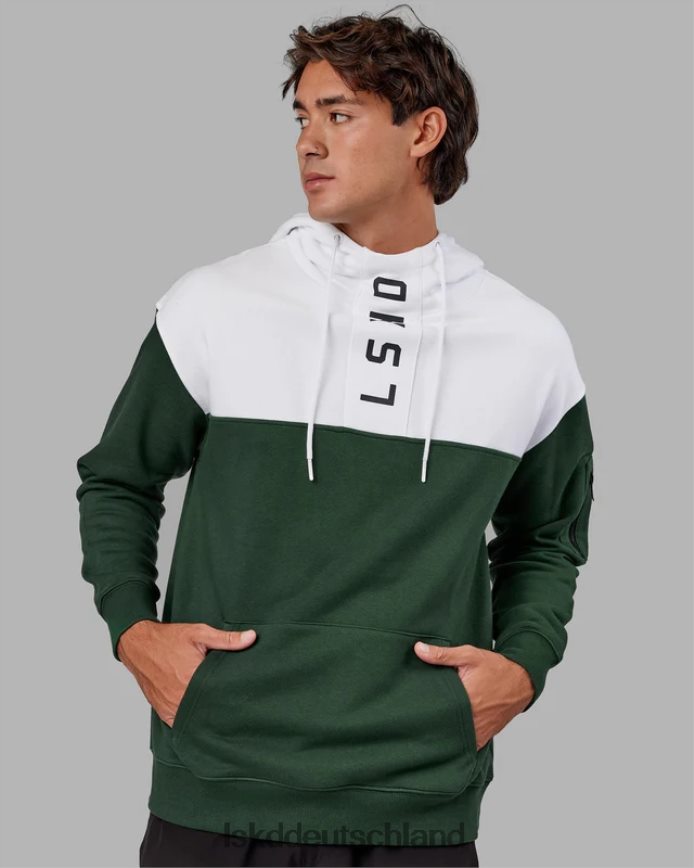 unisex LSKD Contra Hoodie Oversize - Pineneedle-White Bekleidung VD2NLV393