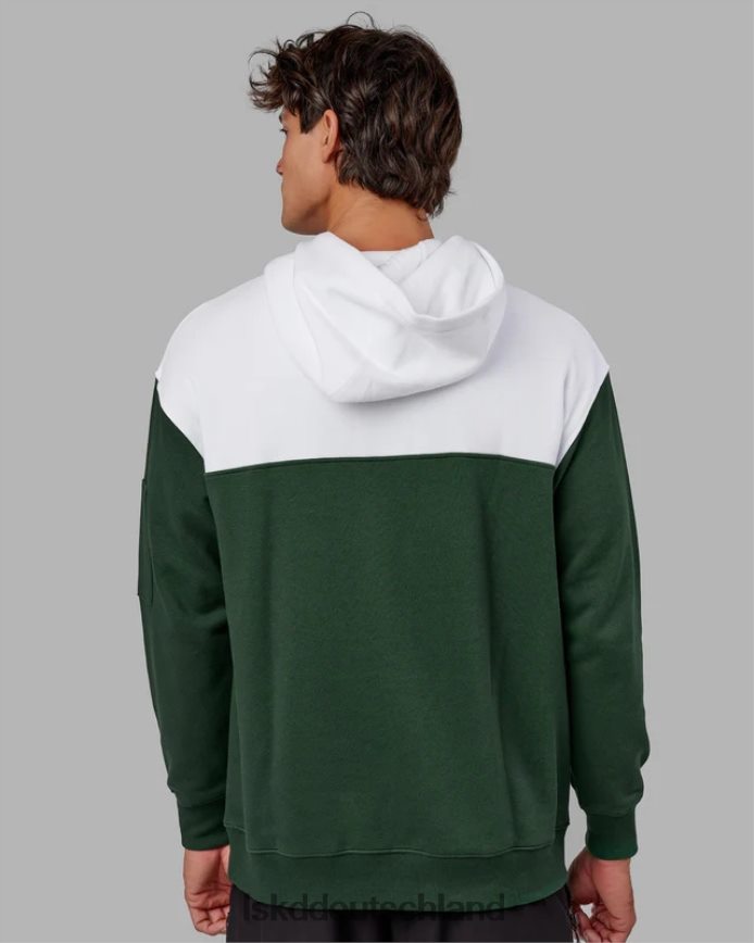 unisex LSKD Contra Hoodie Oversize - Pineneedle-White Bekleidung VD2NLV393