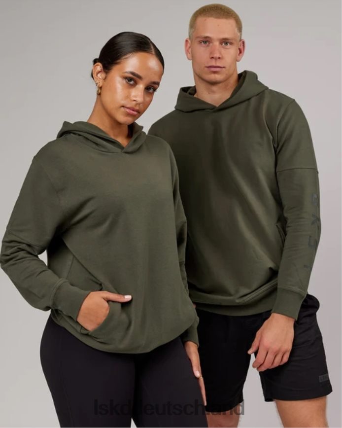 unisex LSKD Direction Flxfleece Kapuzenpullover – Waldnacht Bekleidung VD2NLV428