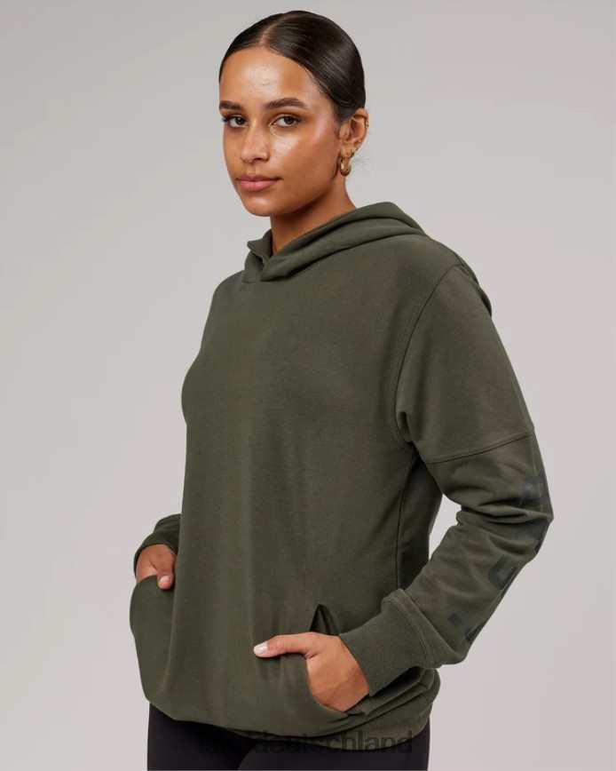 unisex LSKD Direction Flxfleece Kapuzenpullover – Waldnacht Bekleidung VD2NLV428