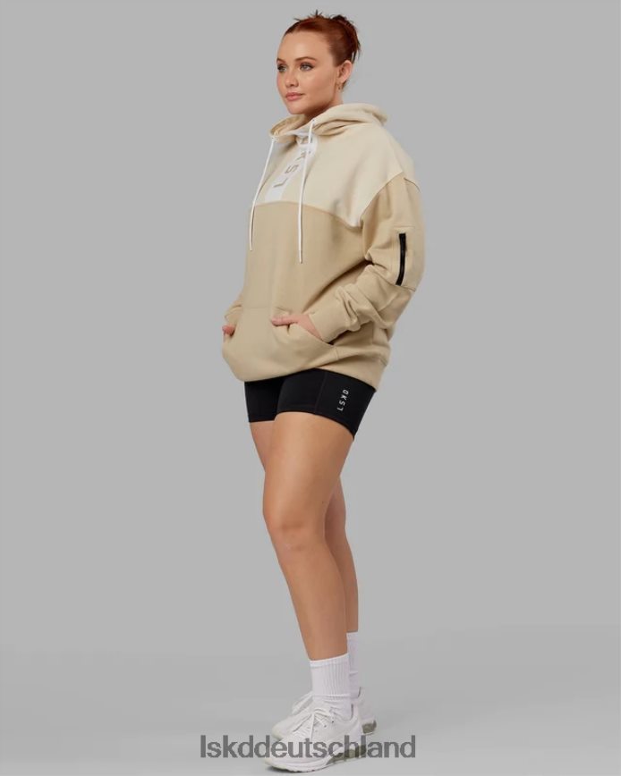 unisex LSKD Gegenteiliger Kapuzenpullover in Übergröße – helles Khaki Bekleidung VD2NLV406