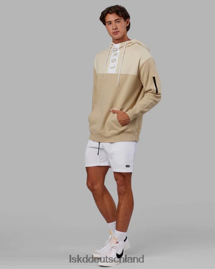 unisex LSKD Gegenteiliger Kapuzenpullover in Übergröße – helles Khaki Bekleidung VD2NLV406