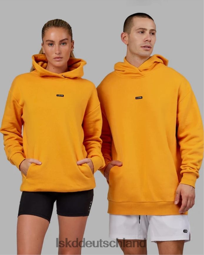 unisex LSKD Grundlegender Kapuzenpullover in Übergröße – Butterscotch Bekleidung VD2NLV431