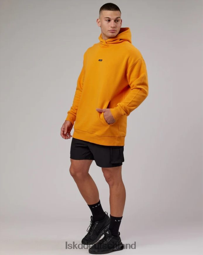 unisex LSKD Grundlegender Kapuzenpullover in Übergröße – Butterscotch Bekleidung VD2NLV431
