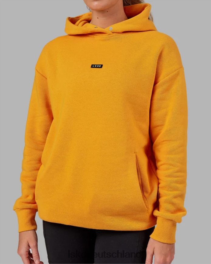 unisex LSKD Grundlegender Kapuzenpullover in Übergröße – Butterscotch Bekleidung VD2NLV431